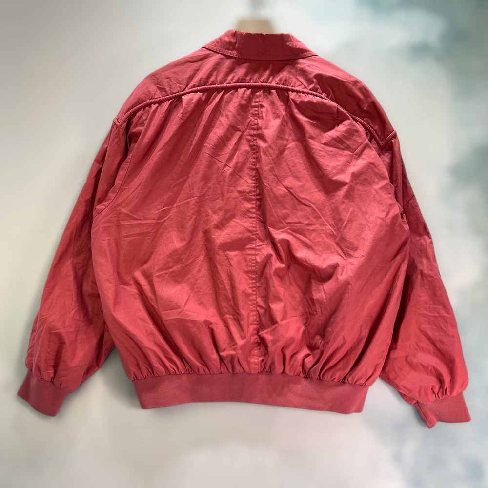 VTG Peter England Mens XL Windbreaker Jacket Pink Full Zip Lightweight Outerwear - Picture 10 of 13